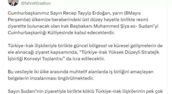 Cumhurbaşkanı Erdoğan, Irak Başbakanı Sudani'yi Kabul Edecek