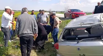 Konya'da Kontrolden Çıkan Otomobil Takla Attı: 1 Yaralı