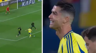 Ronaldo öyle bir şut attı ki kendisi bile güldü