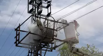 Samsun Bafra'da Elektrik Trafosunda Yangın Paniği