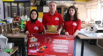 Sümer Fen Lisesi Öğrencileri Yerli Robotla Birincilik Kazandı