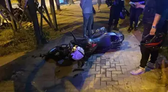 Tekirdağ'da Motosiklet Sürücüsü İki Kazadan Birine Daha Karıştı
