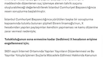 İmamoğlu'nun X Hesabına Erişim Engeli Getirildi