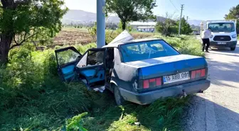 Burdur'da Trafik Kazası: 2 Yaralı