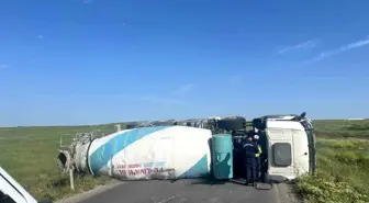 Tekirdağ'da Beton Mikserinin Devrilmesi Sonucu 1 Kişi Yaralandı
