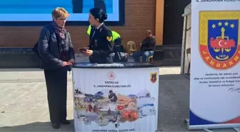 Erzincan'da Jandarma KADES uygulaması hakkında bilgilendirdi