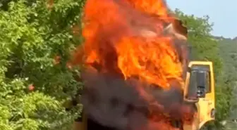 Kocaeli'de Damperli Tır Yangını