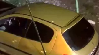 Bursa'da Köpeğe Çarpmamak İçin Şarampole Uçan Araçta Sürücü Yara Almadan Kurtuldu