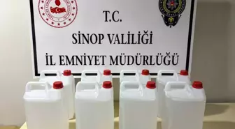 Sinop'ta Etil Alkol Operasyonu: 40 Litre Ele Geçirildi