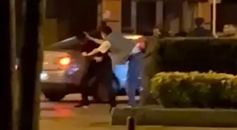 Bolu'da Gece Saatlerinde İki Grubun Kavgası Kameralara Yansıdı