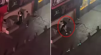 Tartıştığı kadını sokak ortasında darbetti