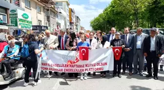 Afyonkarahisar Engelliler Festivali, Yürüyüşle Başladı