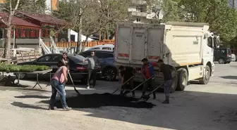 Sivas'ın Akıncılar İlçesinde Yol Onarım Çalışmaları Başladı