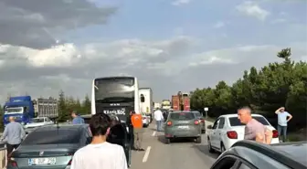 Eskişehir-Ankara Karayolunda Tır Devrildi: Sürücü Yaralandı