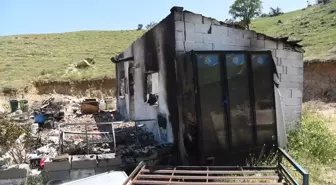 Bahşılı'da Barakada Yangın Çıktı