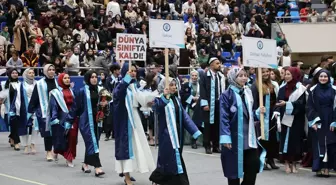 Bayburt Üniversitesi Mezuniyet Töreninde Filistin'e Destek