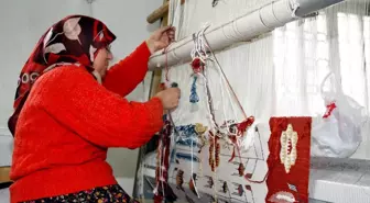 Beypazarı'nda Kök Boyayla Hazırlanan El Yapımı Kilimler İlgi Görüyor