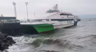 Bursa-İstanbul Deniz Otobüsü Seferleri Olumsuz Hava Koşulları Nedeniyle İptal