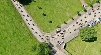 Düzce'de 150 Motosikletli Gençlik Bayramı İçin Tura Çıktı