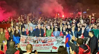 Düzce'de Gençlik Haftası Kortej Yürüyüşü Düzenlendi