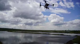 Edirne'de Çiftçiler Dron Teknolojisi ile Çeltik Ekiminde Verim Artışı Sağlıyor