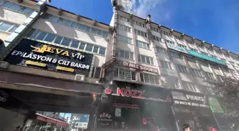 Erzurum'da Tavuk Döner Lokantasında Baca Yangını