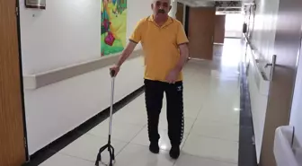 Felç Geçiren Metin Yıldız, Fizik Tedavi ile Yeniden Yürümeye Başladı