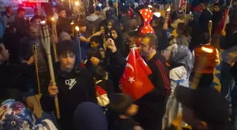 Hüyük'te Gençlik Yürüyüşü ve Fener Alayı Etkinliği