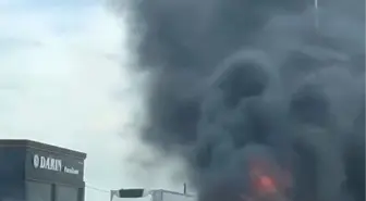Bursa'da Seyir Halindeki Otomobil Alev Alev Yandı