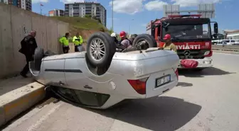 Kırıkkale'de Takla Atan Otomobilde 1 Yaralı
