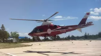 Mide Kanaması Geçiren Hasta Ambulans Helikopterle Hastaneye Kaldırıldı