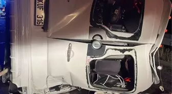 Soma'da Minibüs Devrildi: 1 Ölü, 13 Yaralı