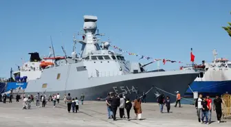 TCG Kınalıada Korveti, 19 Mayıs Etkinlikleri Kapsamında Samsun'da Ziyarete Açıldı