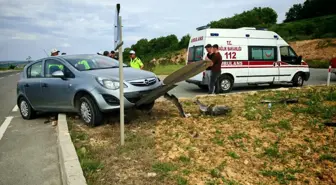Tekirdağ'da Trafik Kazası: 1 Yaralı