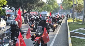 Tekirdağ'da Motosikletliler 19 Mayıs Coşkusunu Yükseltti