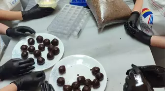 Kız Çocuklarına Butik Çikolata Eğitimi Veriliyor