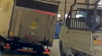 Adana'da Araç Muayene İstasyonunda Kaza