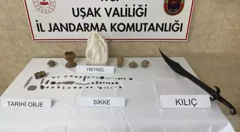 Uşak'ta Tarihi Eser Operasyonu: 60 Obje Ele Geçirildi