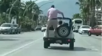 Alanya'da Yabancı Turistlerin Akrobatik Araç Gezintisi Tepki Çekti