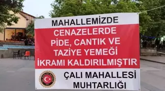 Bursa Çalı Mahallesi'nde Cenaze Yemek İkramı Uygulaması Kaldırıldı