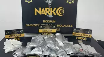 Bodrum'da Uyuşturucu Operasyonu: 2 Kilo Skunk ve 870 Gram Kokain Ele geçirildi