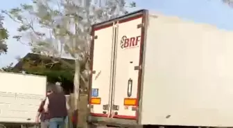 Gazipaşa'da Sebze Yüklü Tır Kaza Yaptı: Şoför Yaralı