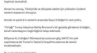 CHP Lideri Özgür Özel, Rümeysa Öztürk'ün Serbest Kalmasını Sevinçle Karşıladı