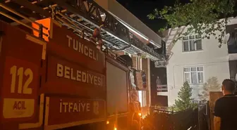 Tunceli'de Mahsur Kalan Sokak Kedisi İtfaiye Ekipleri Tarafından Kurtarıldı