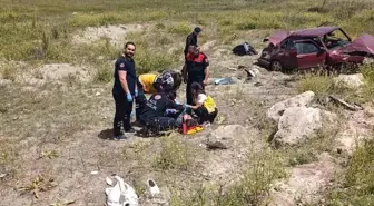 Burdur'da Fiat Tofaş Şarampole Devrildi: 5 Yaralı