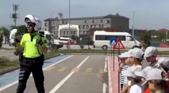 Düzce'de Anaokulu Öğrencilerine Trafik Eğitimi