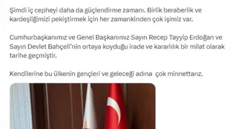 AK Partili İnan: Terör örgütünün feshi ülkemizin oyun kurucu pozisyonunu güncelledi