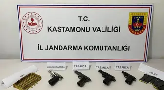 Kastamonu'da Kaçak Tabancalarla Yakalanan Bir Kişi Gözaltına Alındı