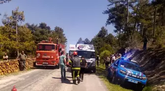Denizli'de Otomobil Takla Attı, Sürücü Yaralandı