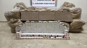Samsun'da Kaçak Tütün ve Makaron Baskını: 1 Ton Tütün Ele Geçirildi
